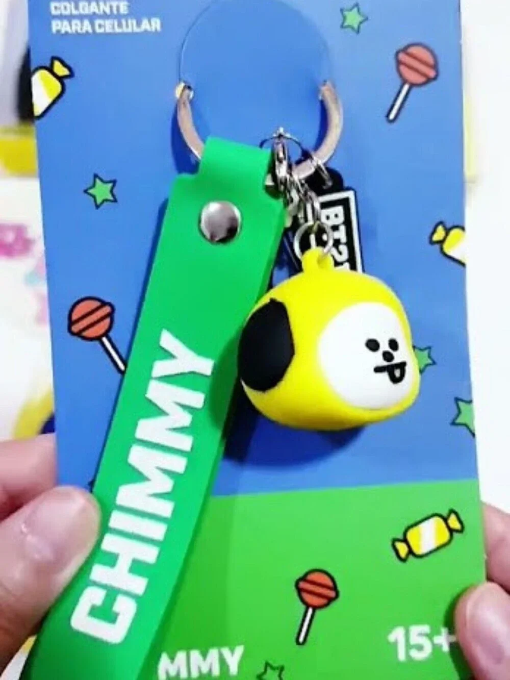 MINISO BT21 CHIMMY Keychain Strap - Green & Yellow BTS Jimin